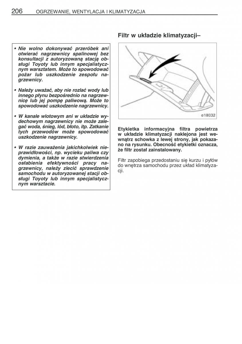 Toyota Corolla IX 9 E120 E130 E12 instrukcja obslugi / page 213