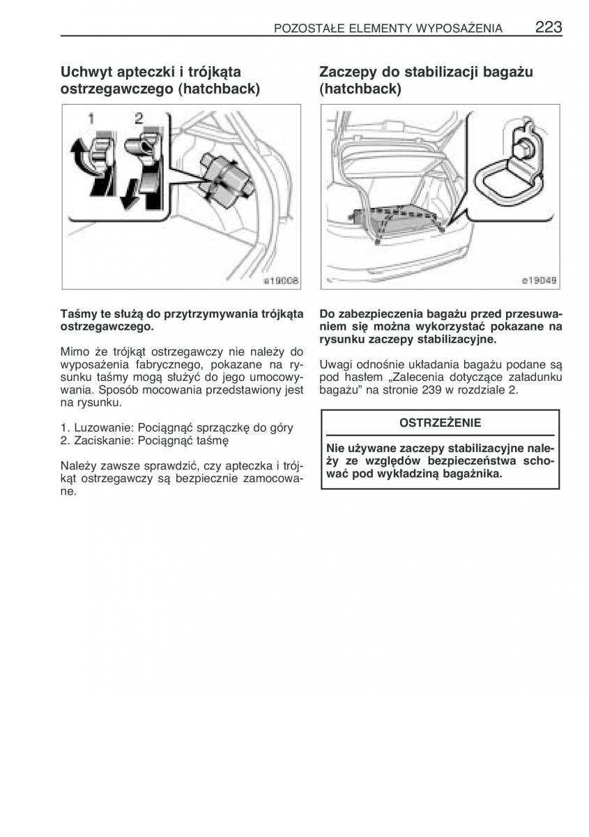 Toyota Corolla IX 9 E120 E130 E12 instrukcja obslugi / page 230