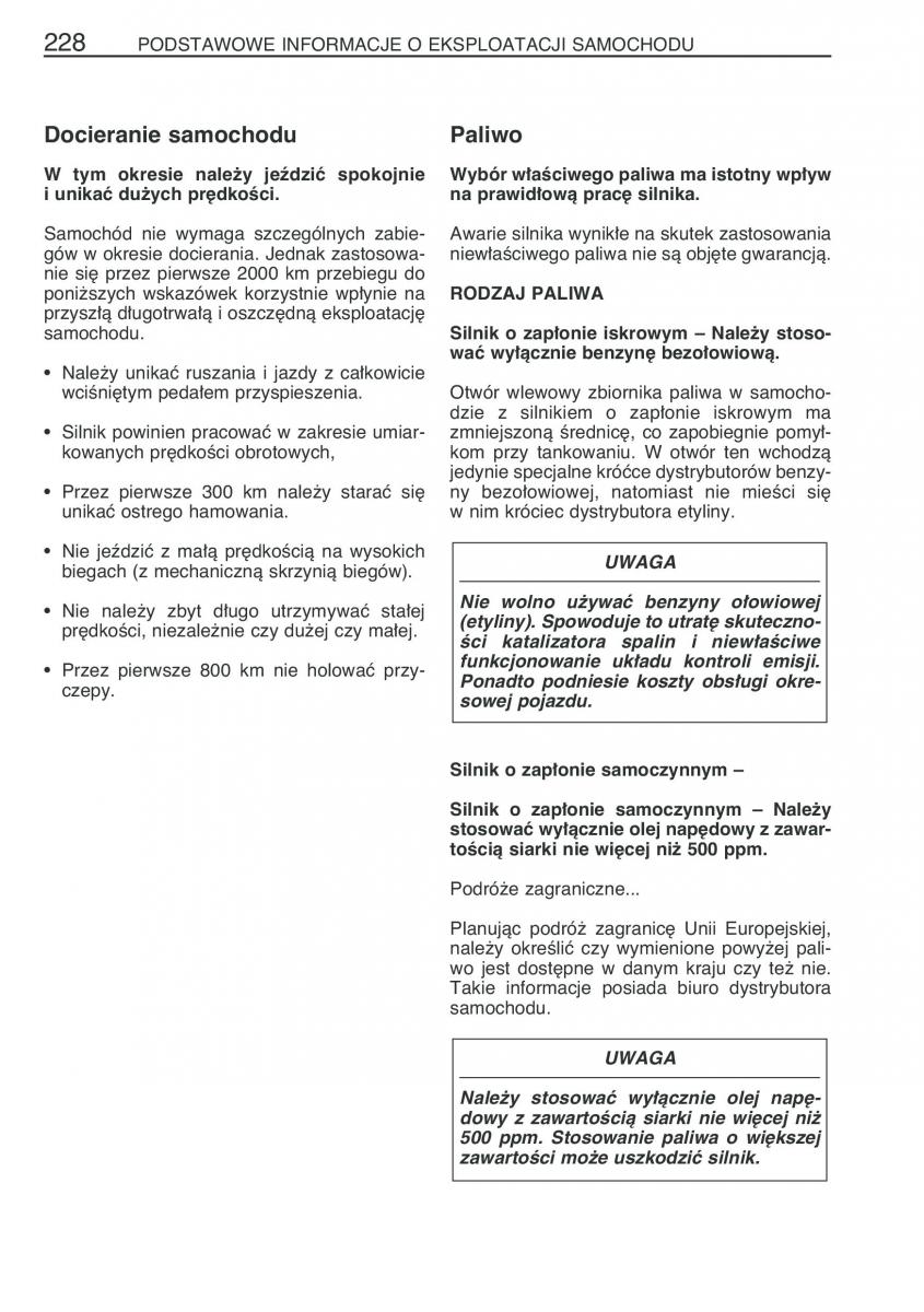 Toyota Corolla IX 9 E120 E130 E12 instrukcja obslugi / page 235