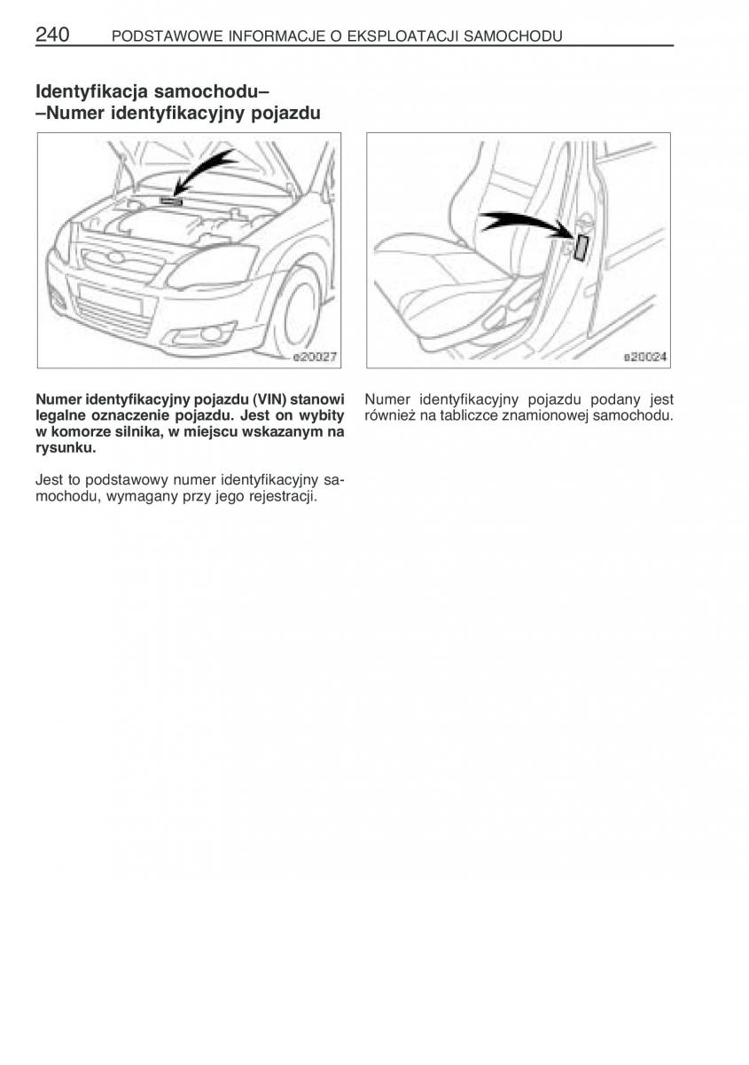 Toyota Corolla IX 9 E120 E130 E12 instrukcja obslugi / page 247