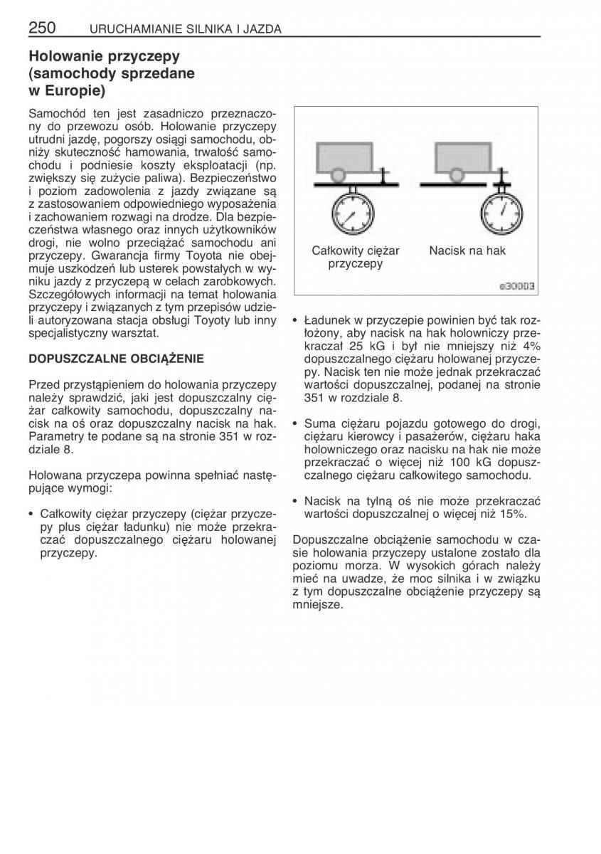 Toyota Corolla IX 9 E120 E130 E12 instrukcja obslugi / page 257