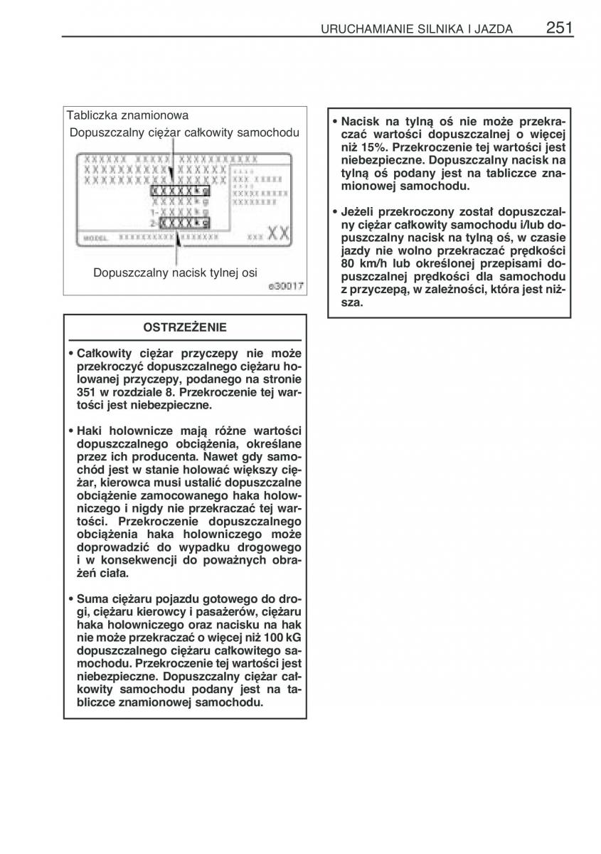 Toyota Corolla IX 9 E120 E130 E12 instrukcja obslugi / page 258