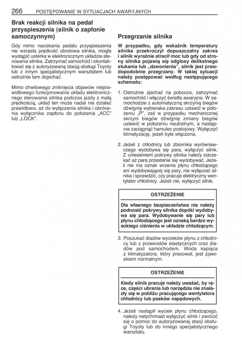 Toyota Corolla IX 9 E120 E130 E12 instrukcja obslugi / page 273