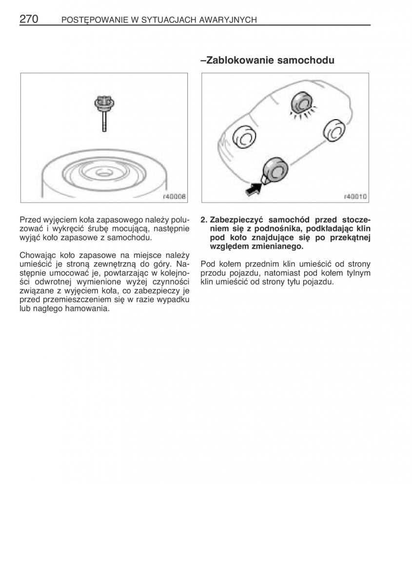 Toyota Corolla IX 9 E120 E130 E12 instrukcja obslugi / page 277