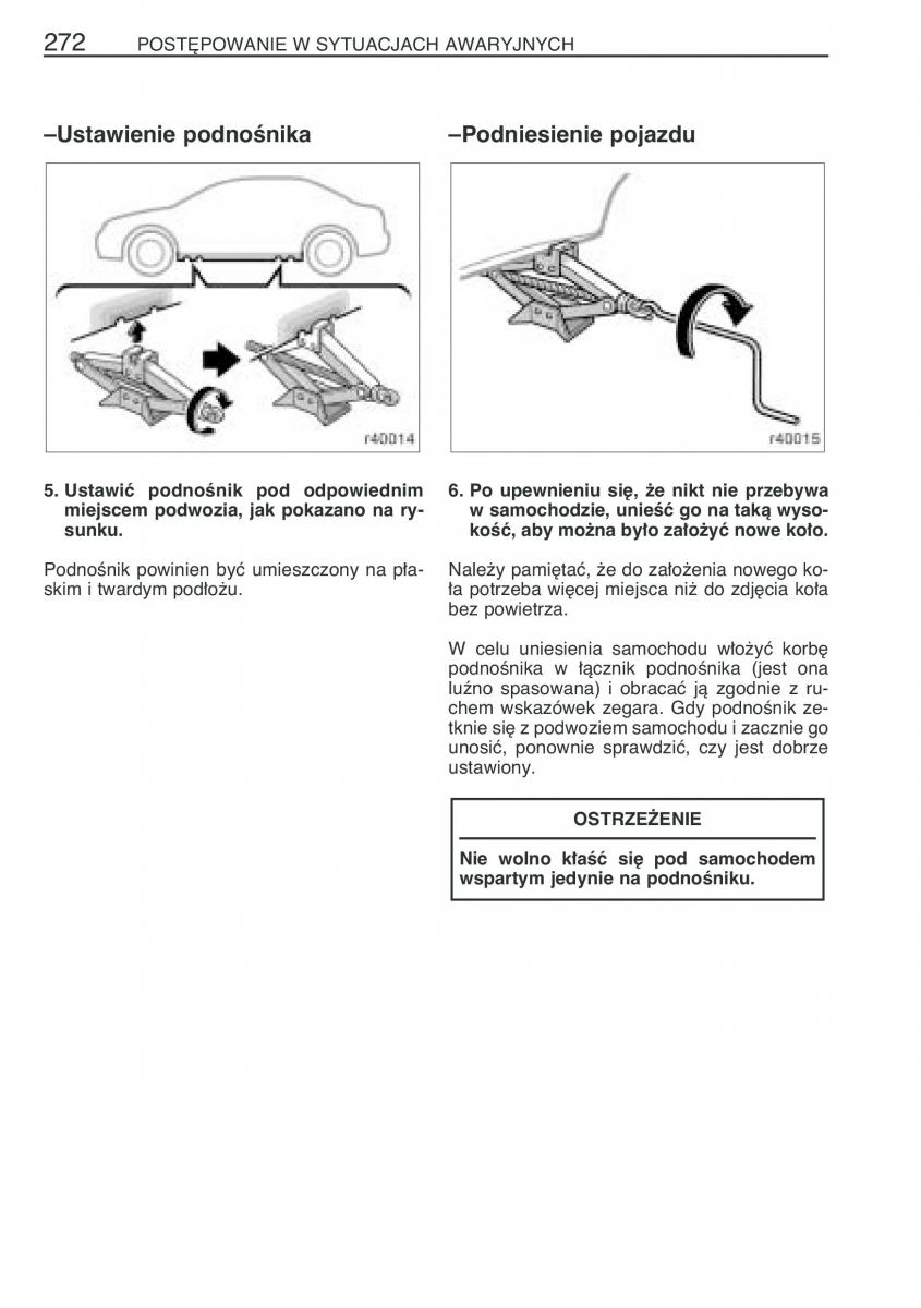 Toyota Corolla IX 9 E120 E130 E12 instrukcja obslugi / page 279