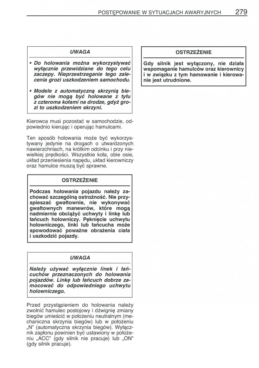 Toyota Corolla IX 9 E120 E130 E12 instrukcja obslugi / page 286