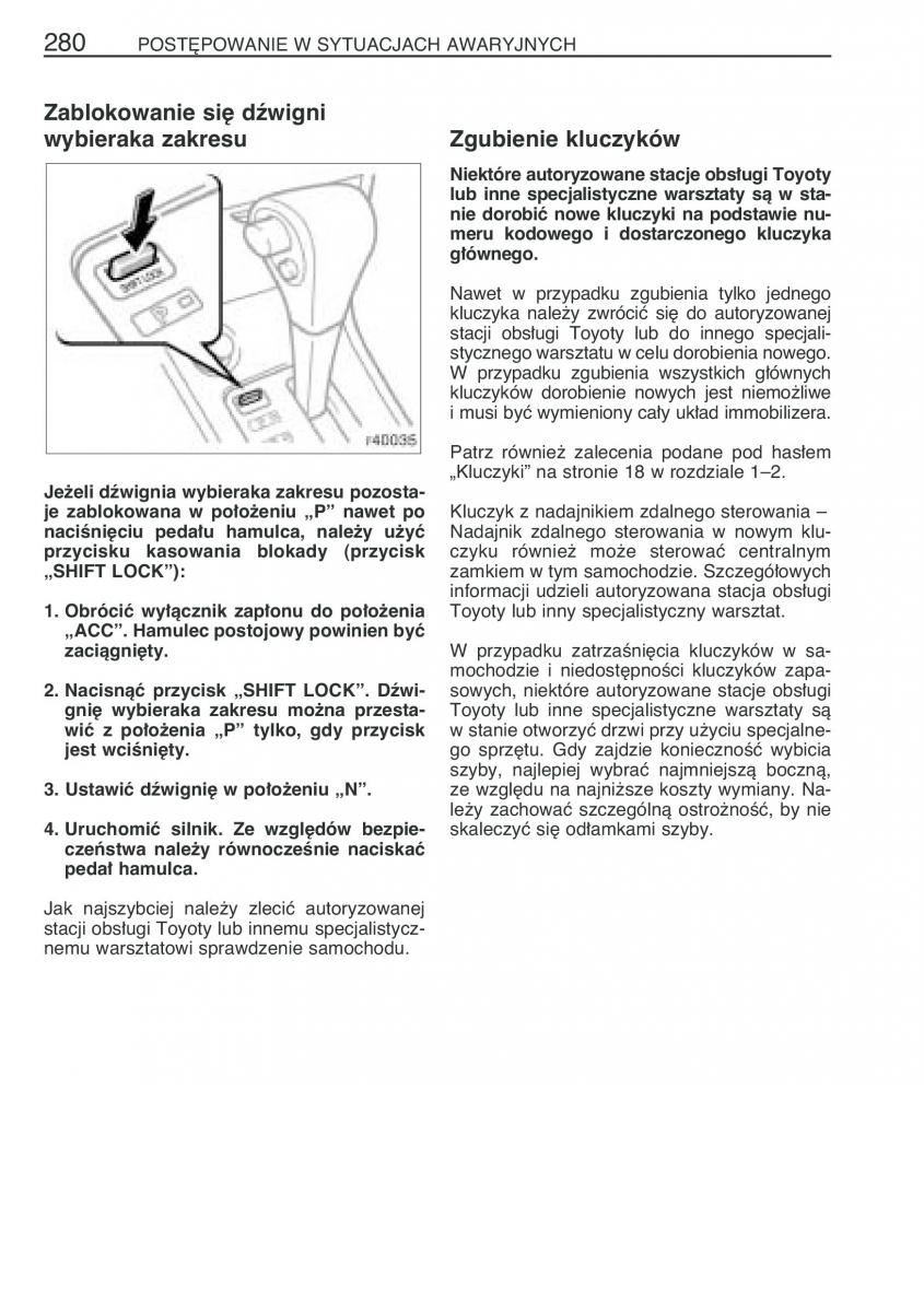 Toyota Corolla IX 9 E120 E130 E12 instrukcja obslugi / page 287