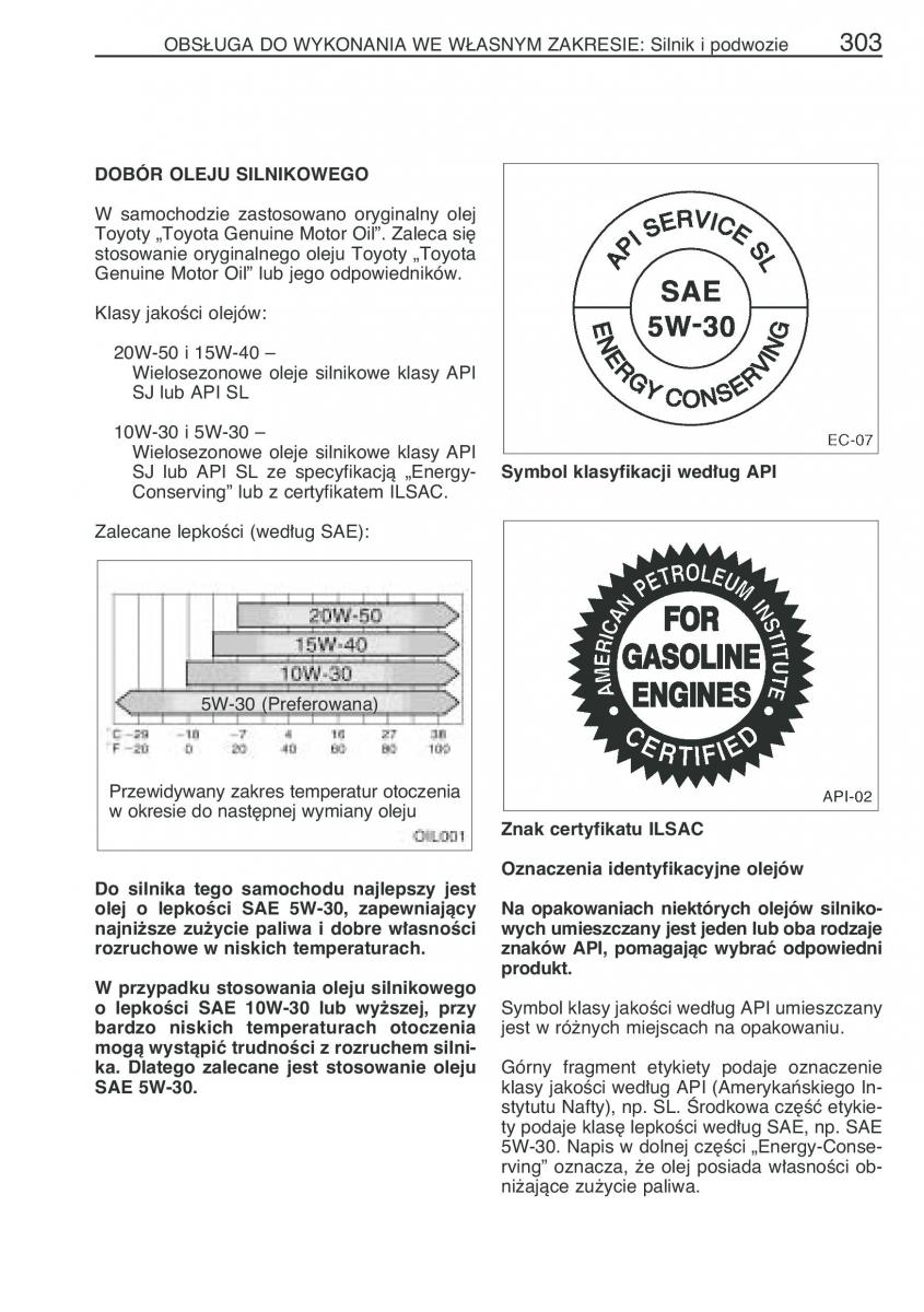 Toyota Corolla IX 9 E120 E130 E12 instrukcja obslugi / page 310