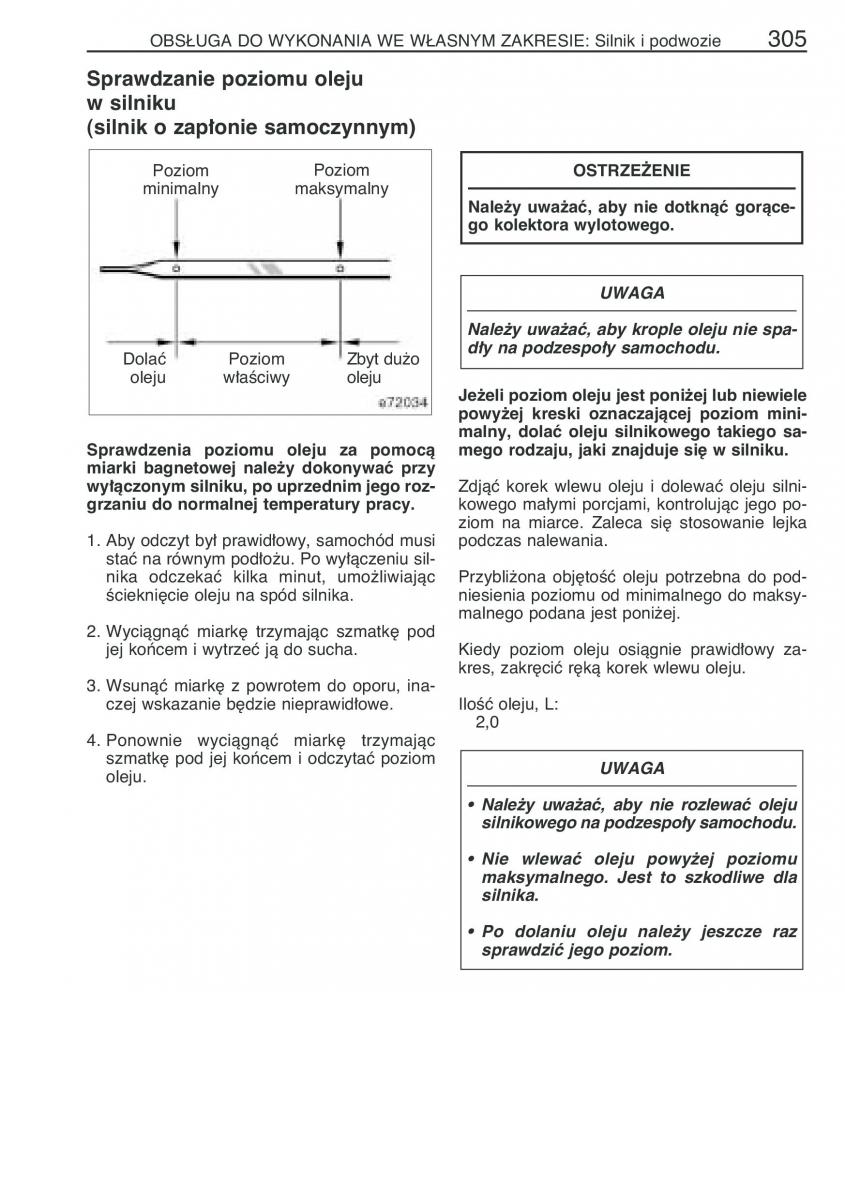 Toyota Corolla IX 9 E120 E130 E12 instrukcja obslugi / page 312