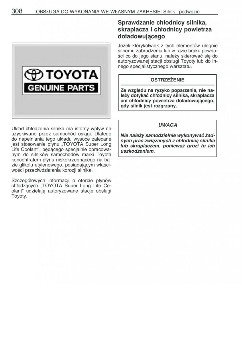 Toyota Corolla IX 9 E120 E130 E12 instrukcja obslugi / page 315