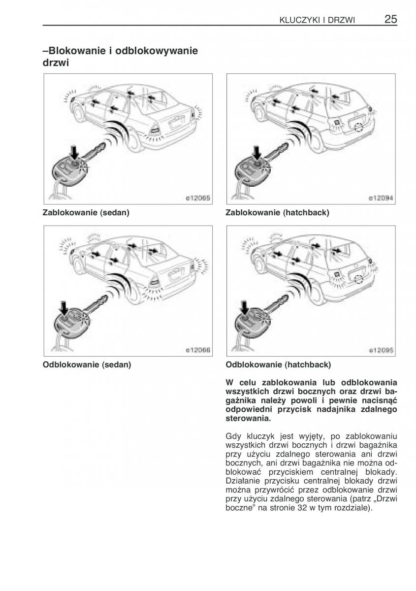 Toyota Corolla IX 9 E120 E130 E12 instrukcja obslugi / page 32