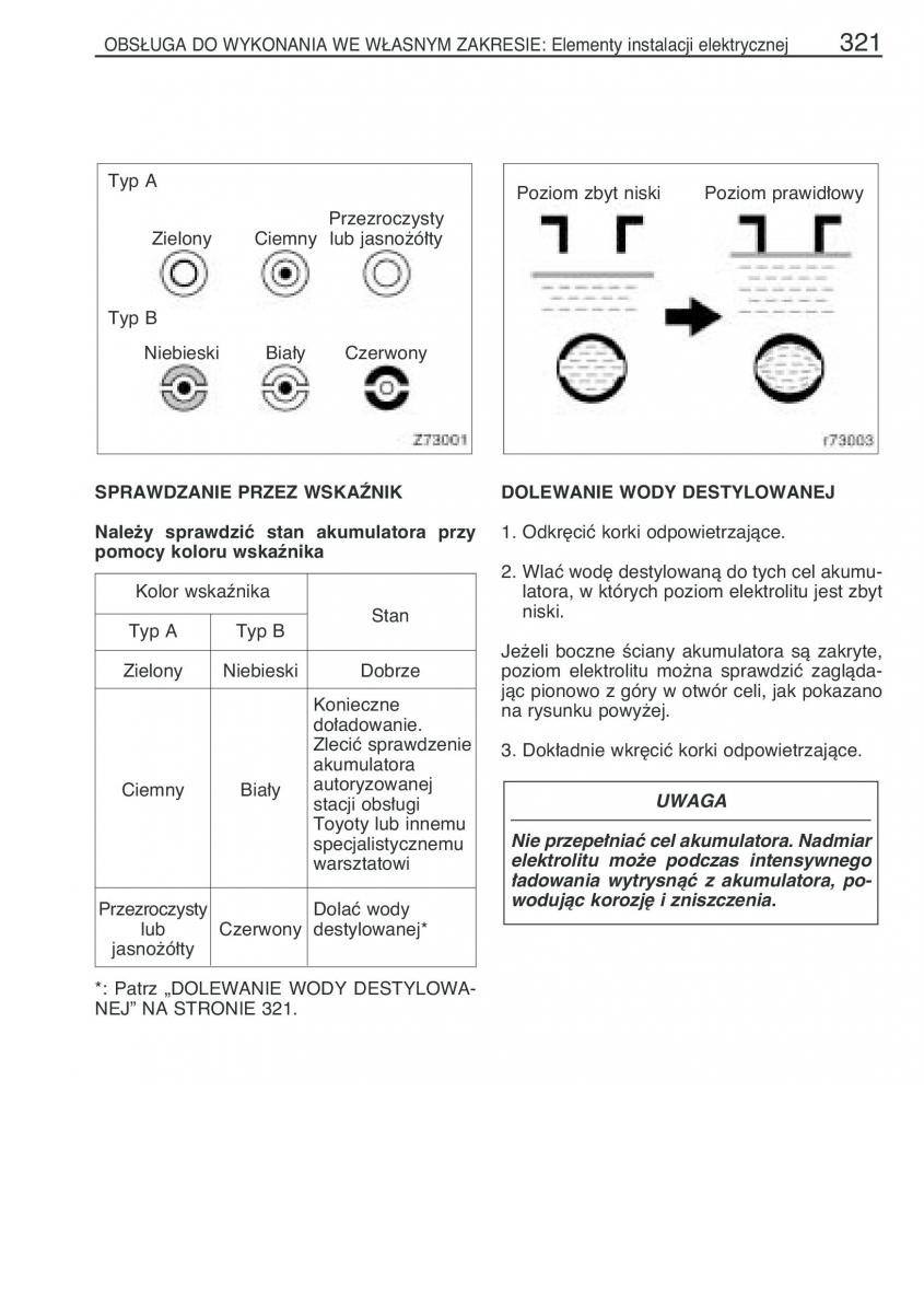 Toyota Corolla IX 9 E120 E130 E12 instrukcja obslugi / page 328