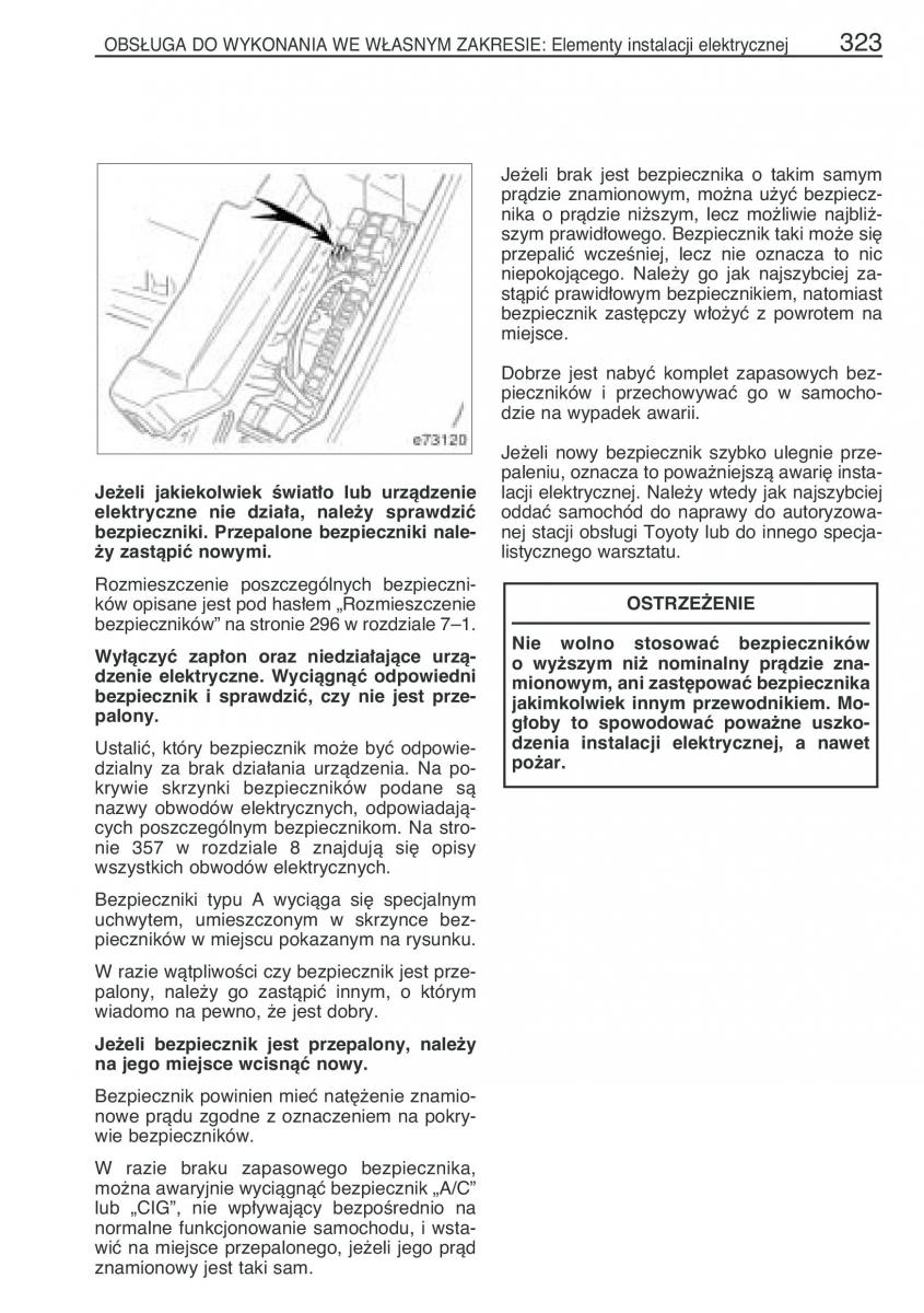 Toyota Corolla IX 9 E120 E130 E12 instrukcja obslugi / page 330