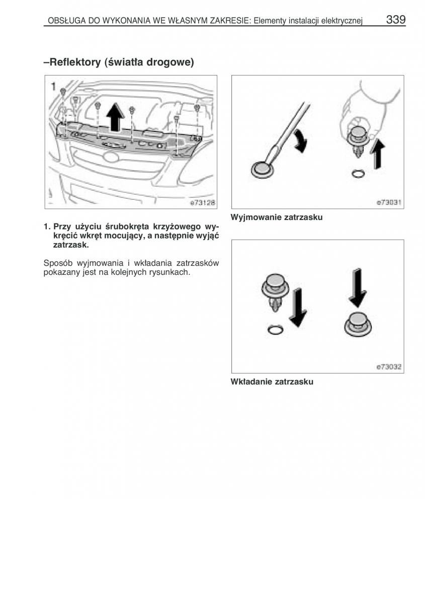 Toyota Corolla IX 9 E120 E130 E12 instrukcja obslugi / page 346