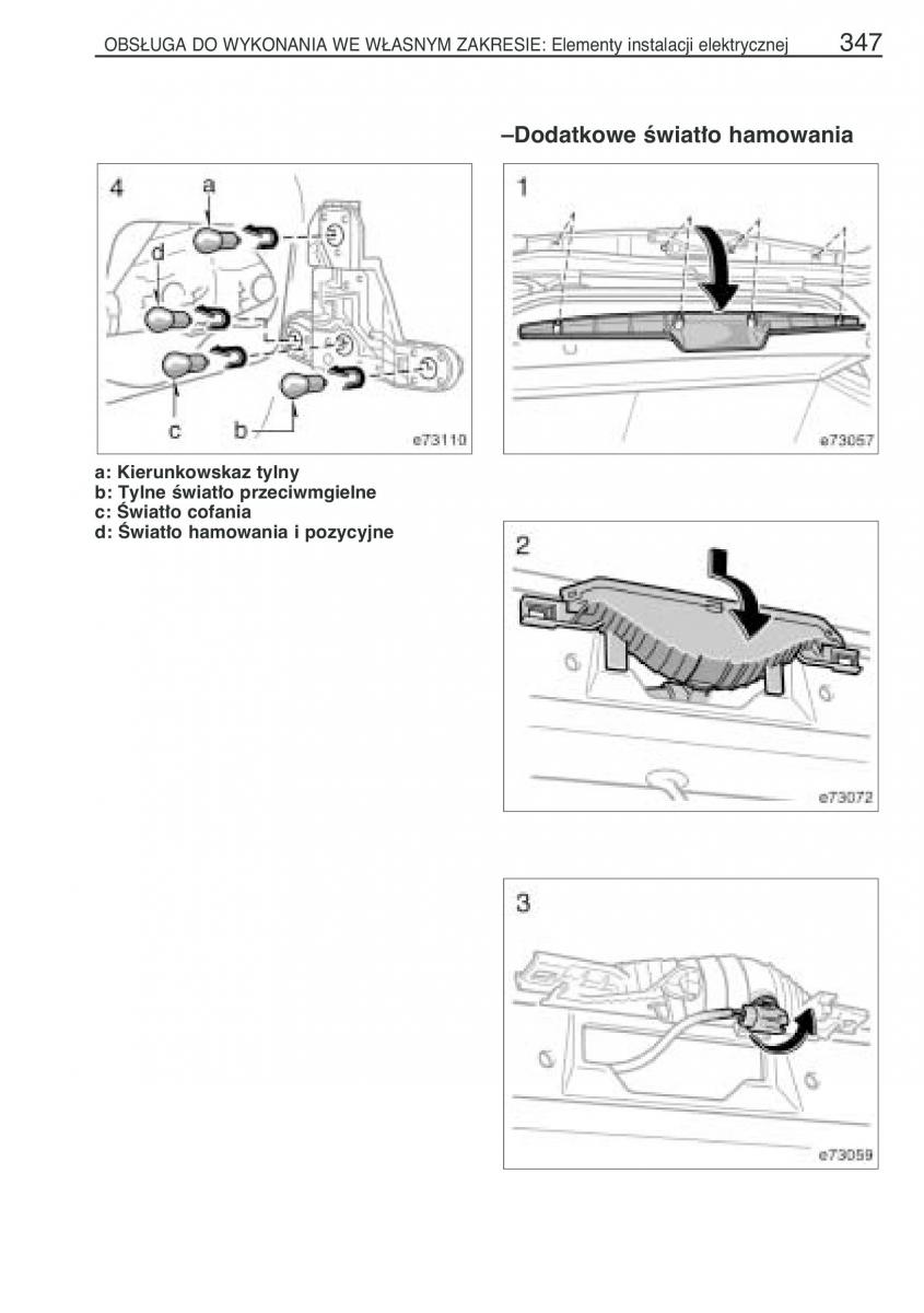 manual Toyota Corolla Toyota Corolla IX 9 E120 E130 E12 instrukcja / page 354