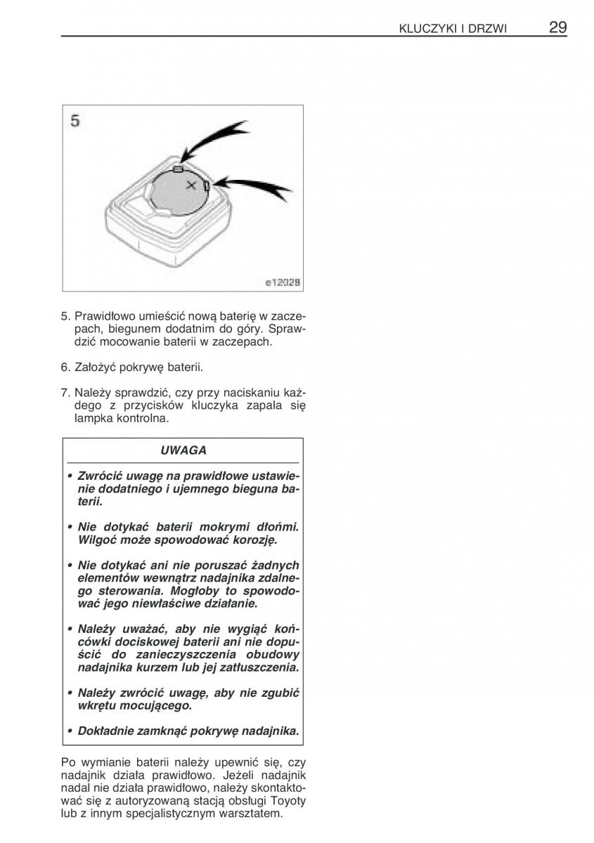 Toyota Corolla IX 9 E120 E130 E12 instrukcja obslugi / page 36