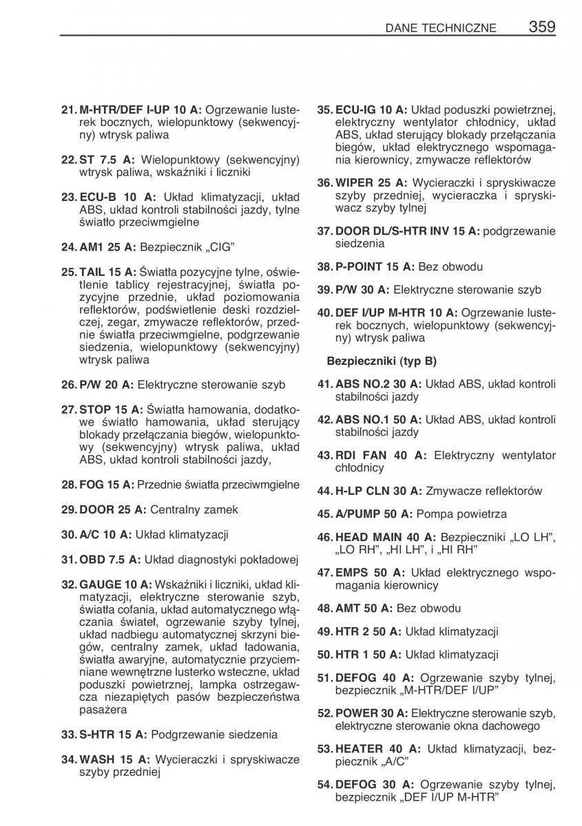 Toyota Corolla IX 9 E120 E130 E12 instrukcja obslugi / page 366