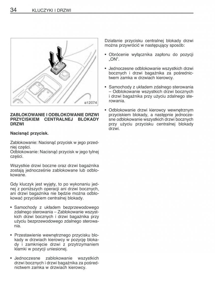 Toyota Corolla IX 9 E120 E130 E12 instrukcja obslugi / page 41