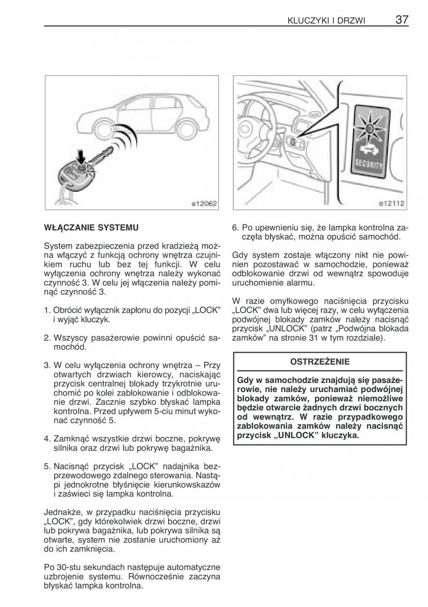 Toyota Corolla IX 9 E120 E130 E12 instrukcja obslugi / page 44