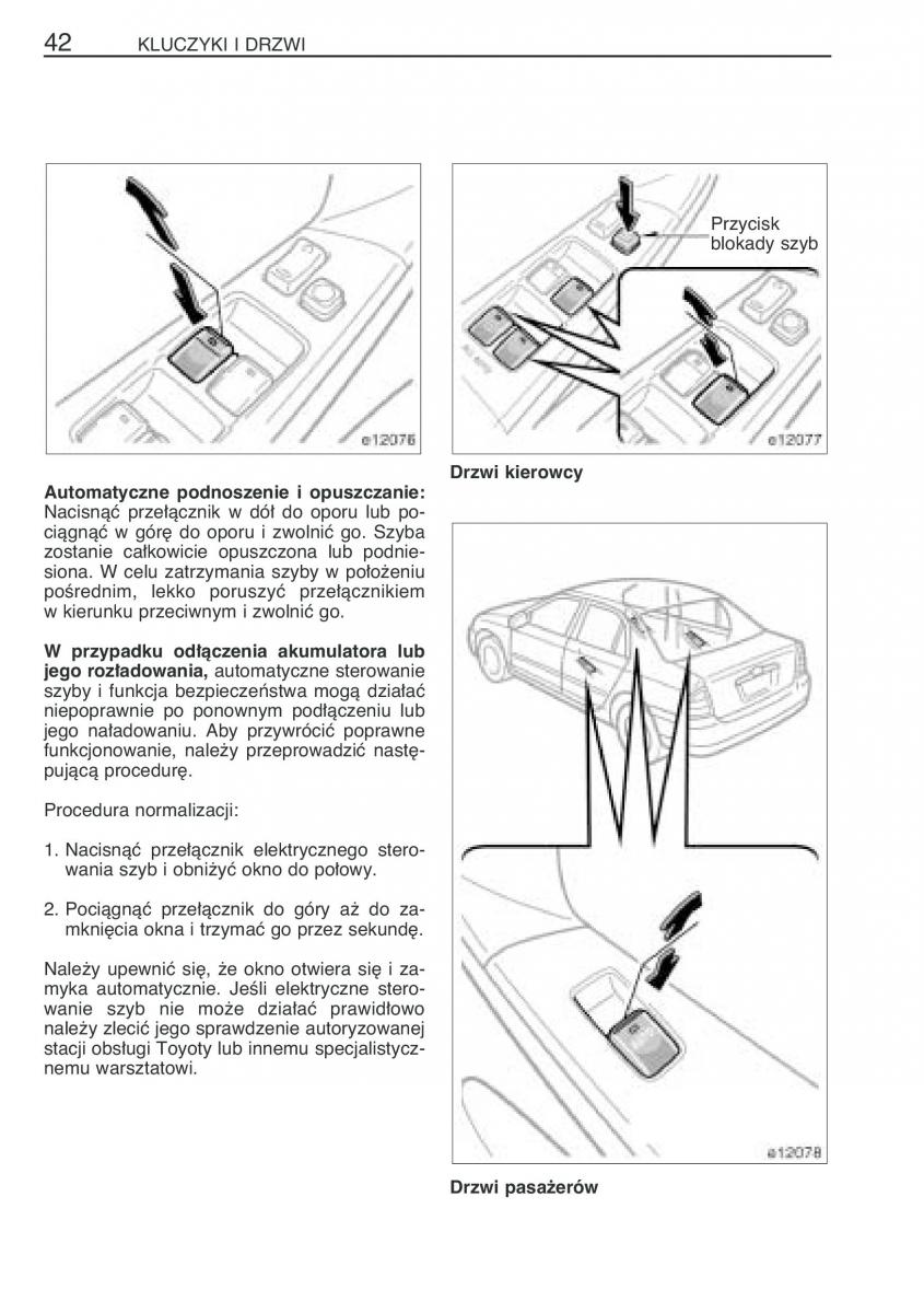 Toyota Corolla IX 9 E120 E130 E12 instrukcja obslugi / page 49