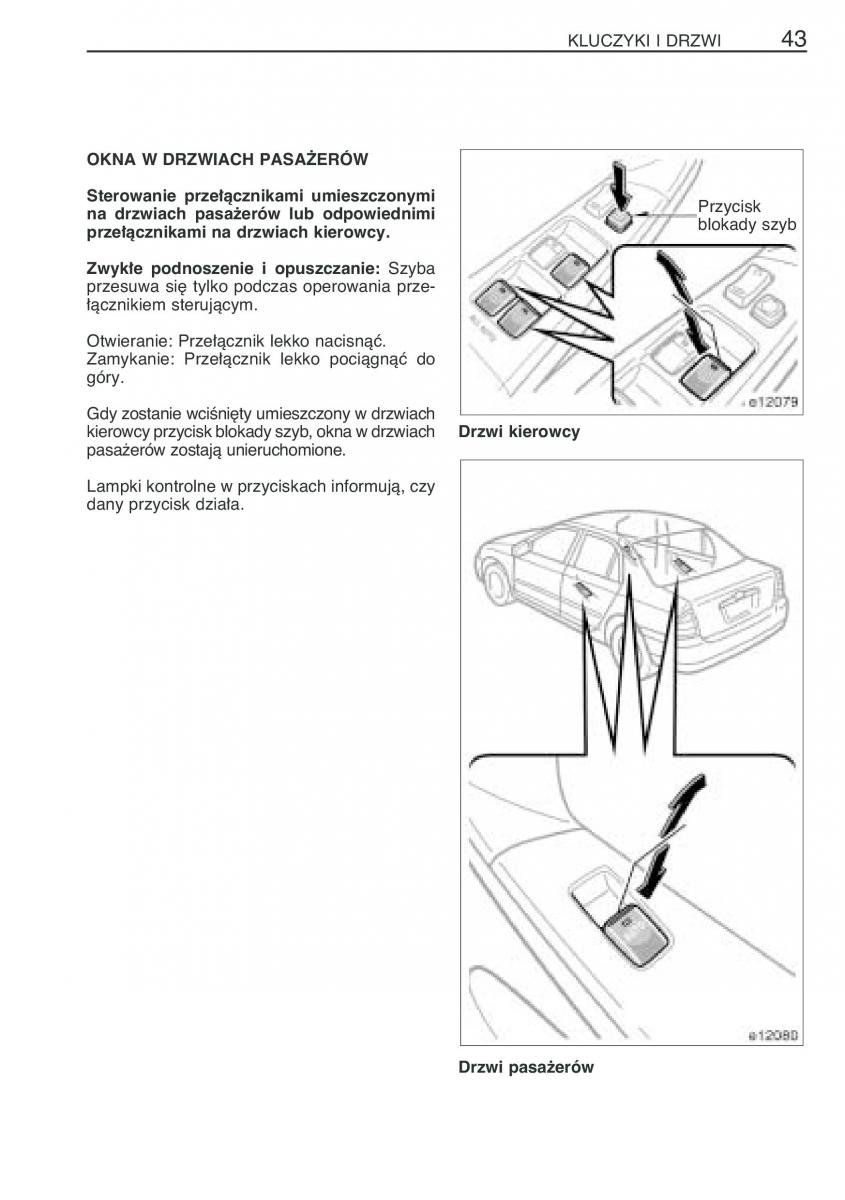 Toyota Corolla IX 9 E120 E130 E12 instrukcja obslugi / page 50