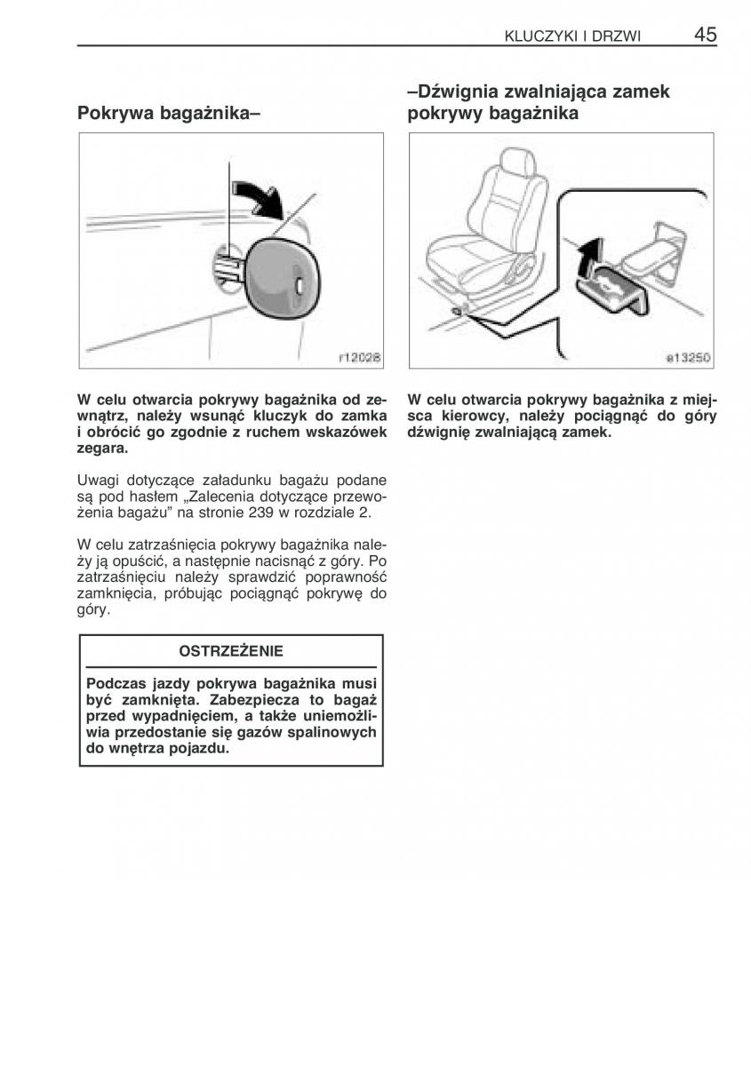 Toyota Corolla IX 9 E120 E130 E12 instrukcja obslugi / page 52