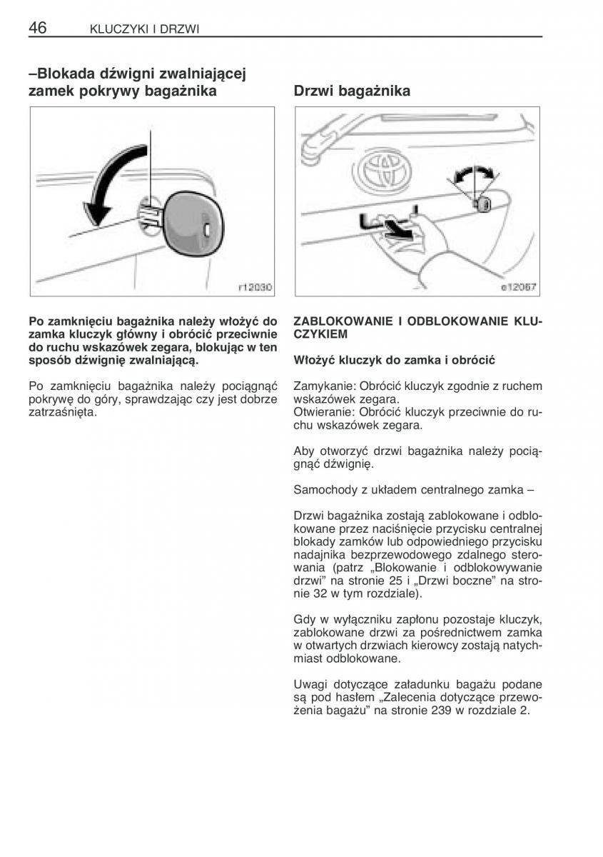 Toyota Corolla IX 9 E120 E130 E12 instrukcja obslugi / page 53