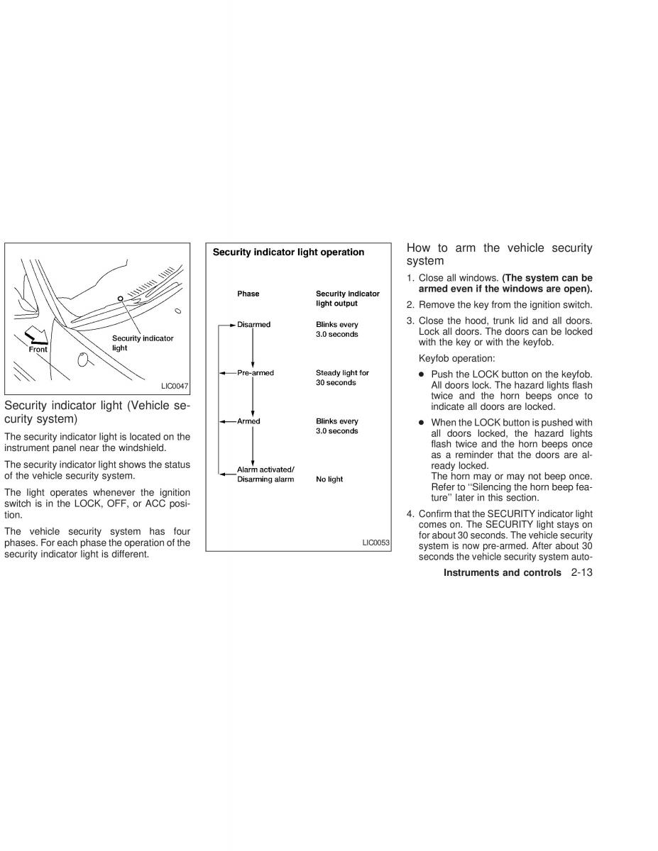 Nissan Sunny Sentra N16 owners manual / page 58