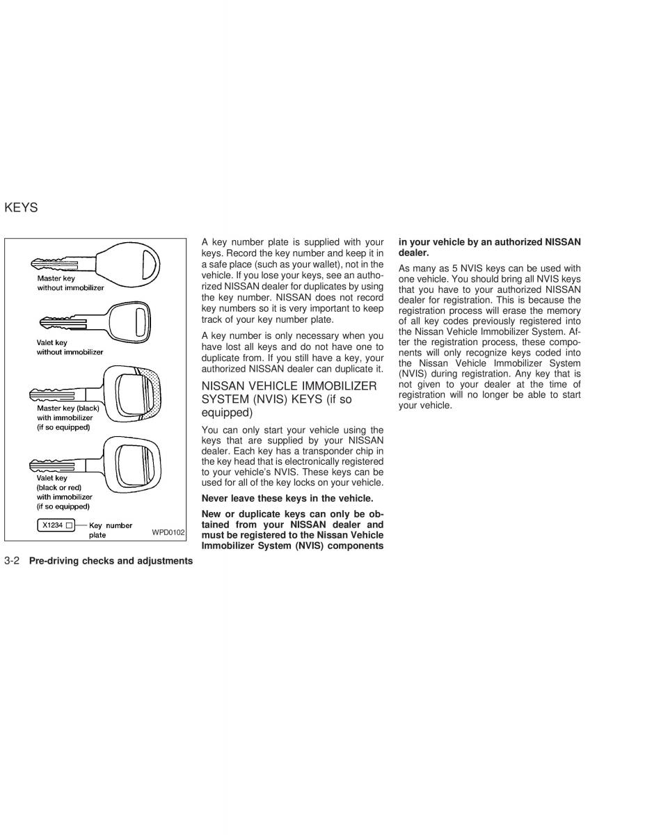 Nissan Sunny Sentra N16 owners manual / page 75