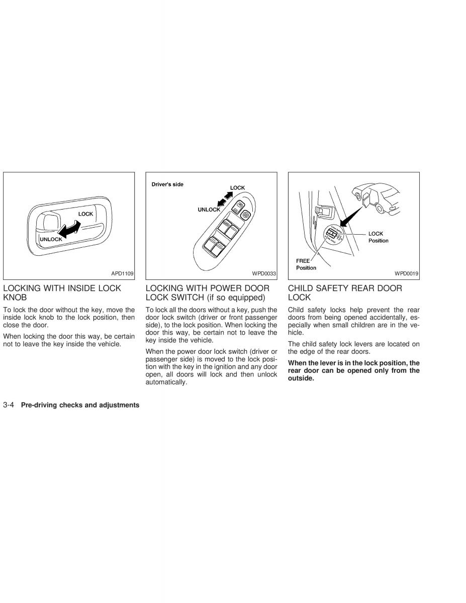 Nissan Sunny Sentra N16 owners manual / page 77