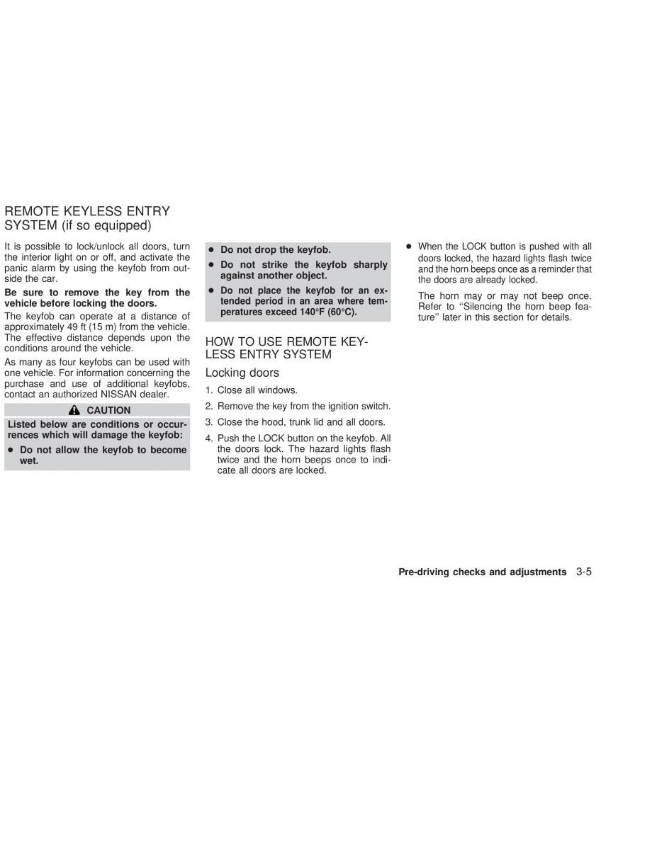 Nissan Sunny Sentra N16 owners manual / page 78