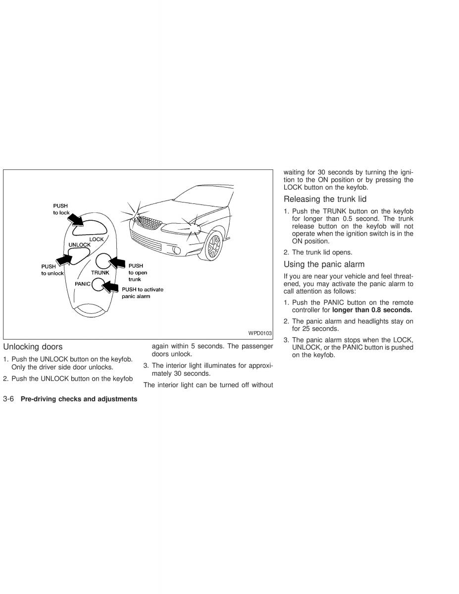 Nissan Sunny Sentra N16 owners manual / page 79