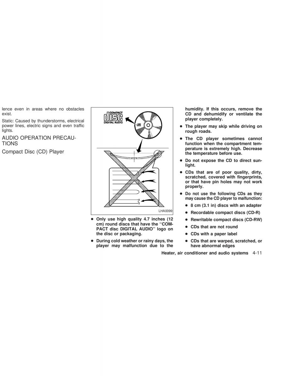 Nissan Sunny Sentra N16 owners manual / page 102