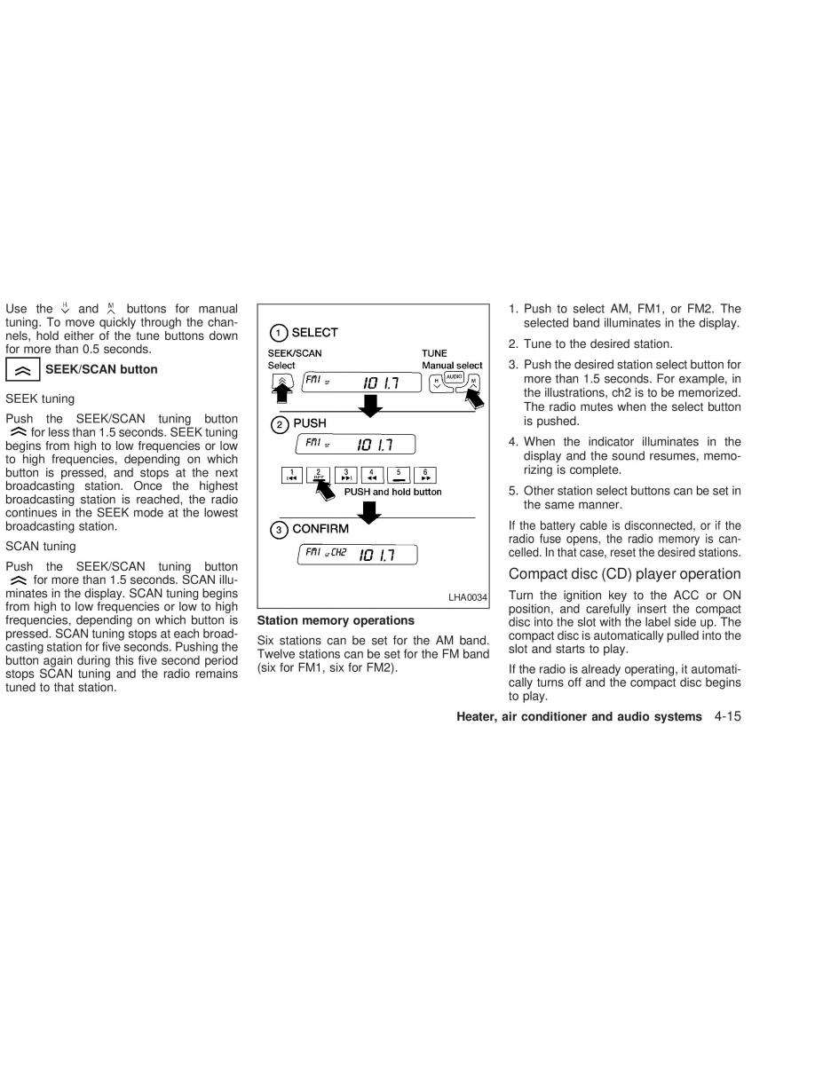 Nissan Sunny Sentra N16 owners manual / page 106