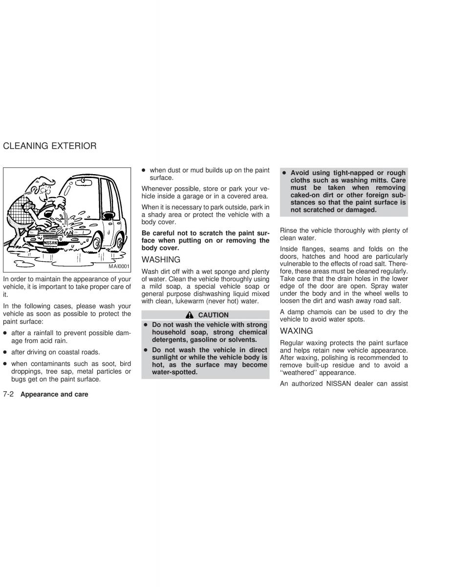 Nissan Sunny Sentra N16 owners manual / page 149