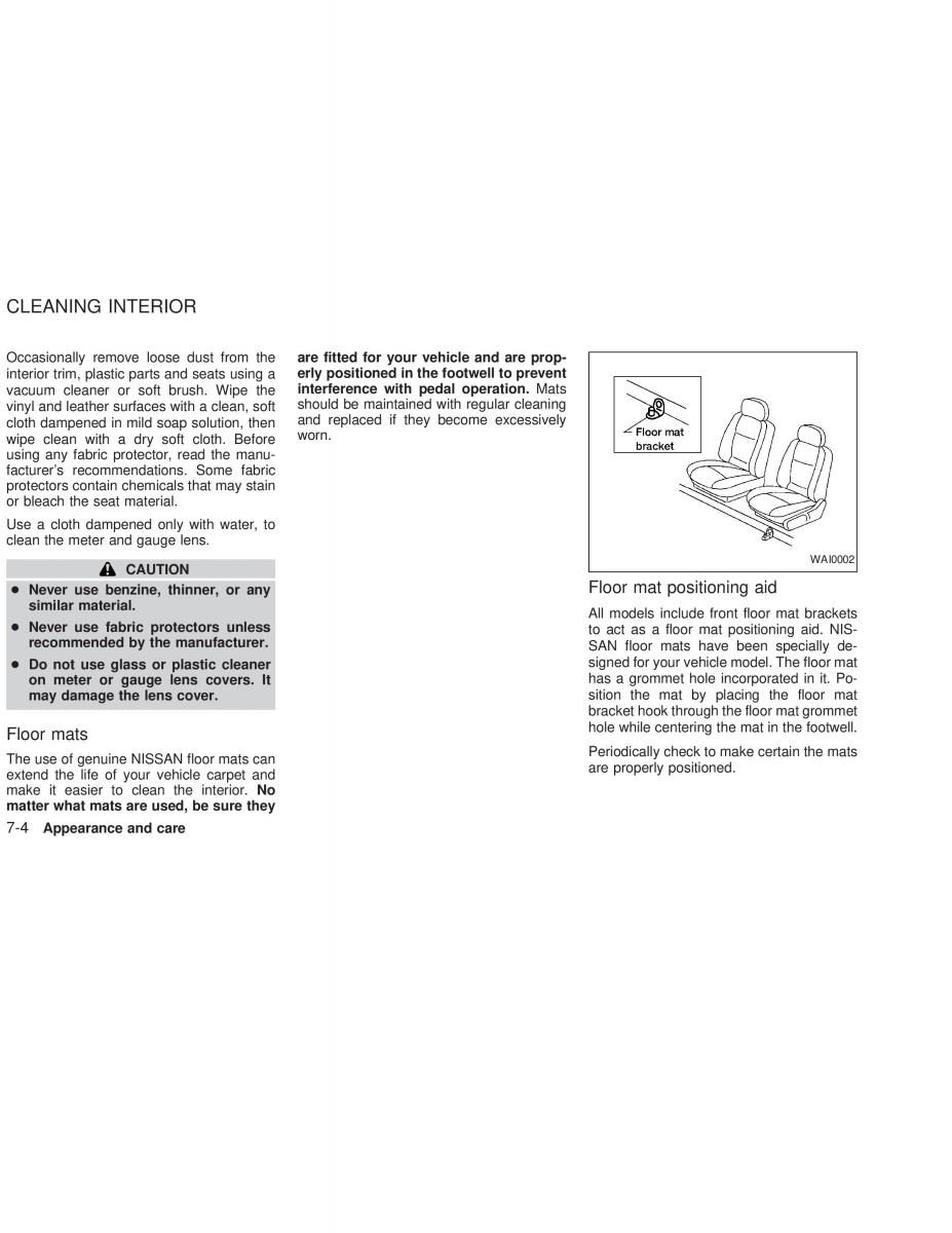 Nissan Sunny Sentra N16 owners manual / page 151