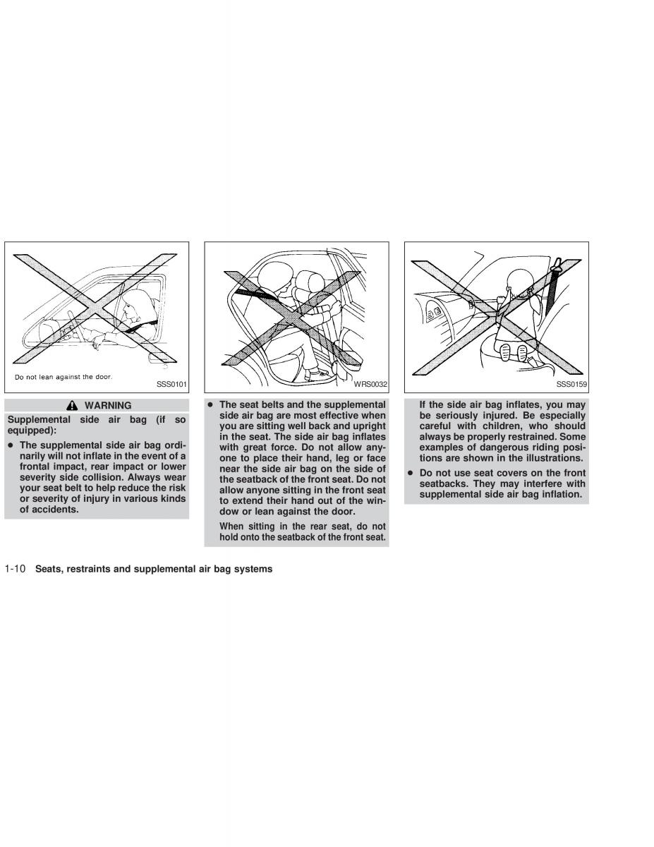 Nissan Sunny Sentra N16 owners manual / page 17