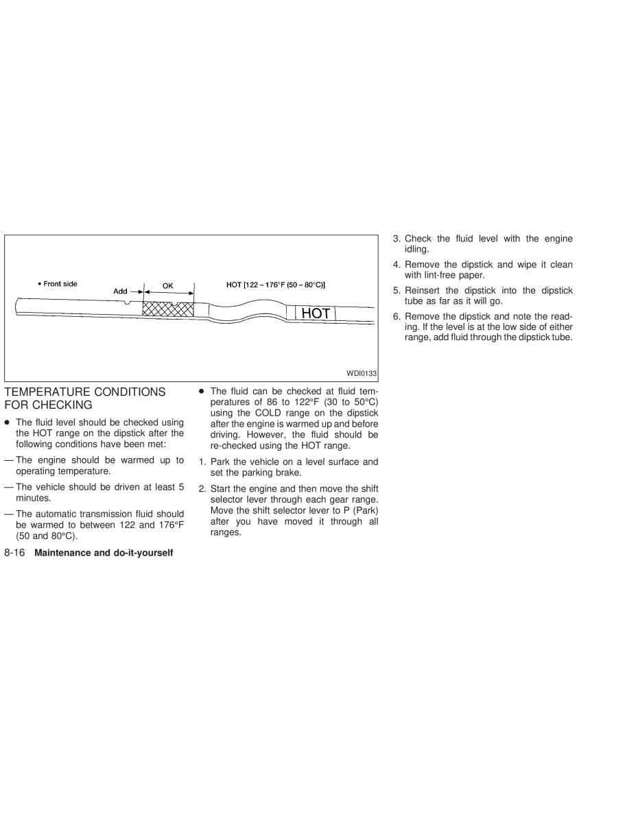 Nissan Sunny Sentra N16 owners manual / page 171