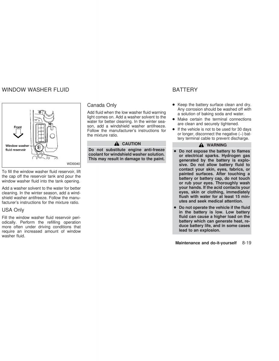 Nissan Sunny Sentra N16 owners manual / page 174