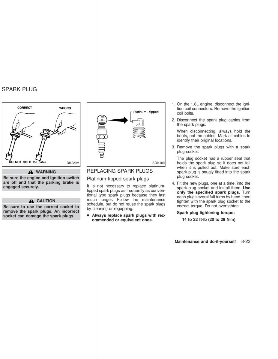 Nissan Sunny Sentra N16 owners manual / page 178