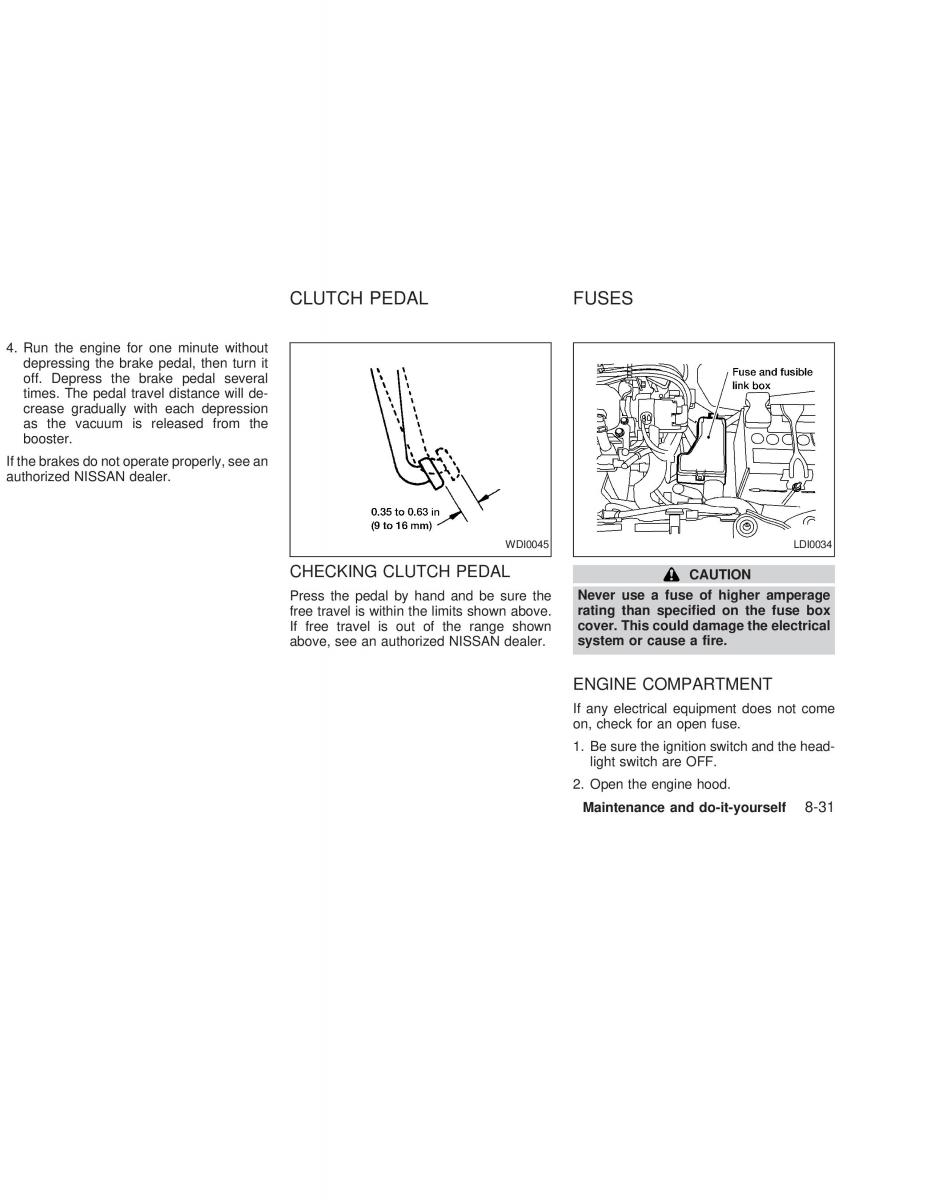 Nissan Sunny Sentra N16 owners manual / page 186