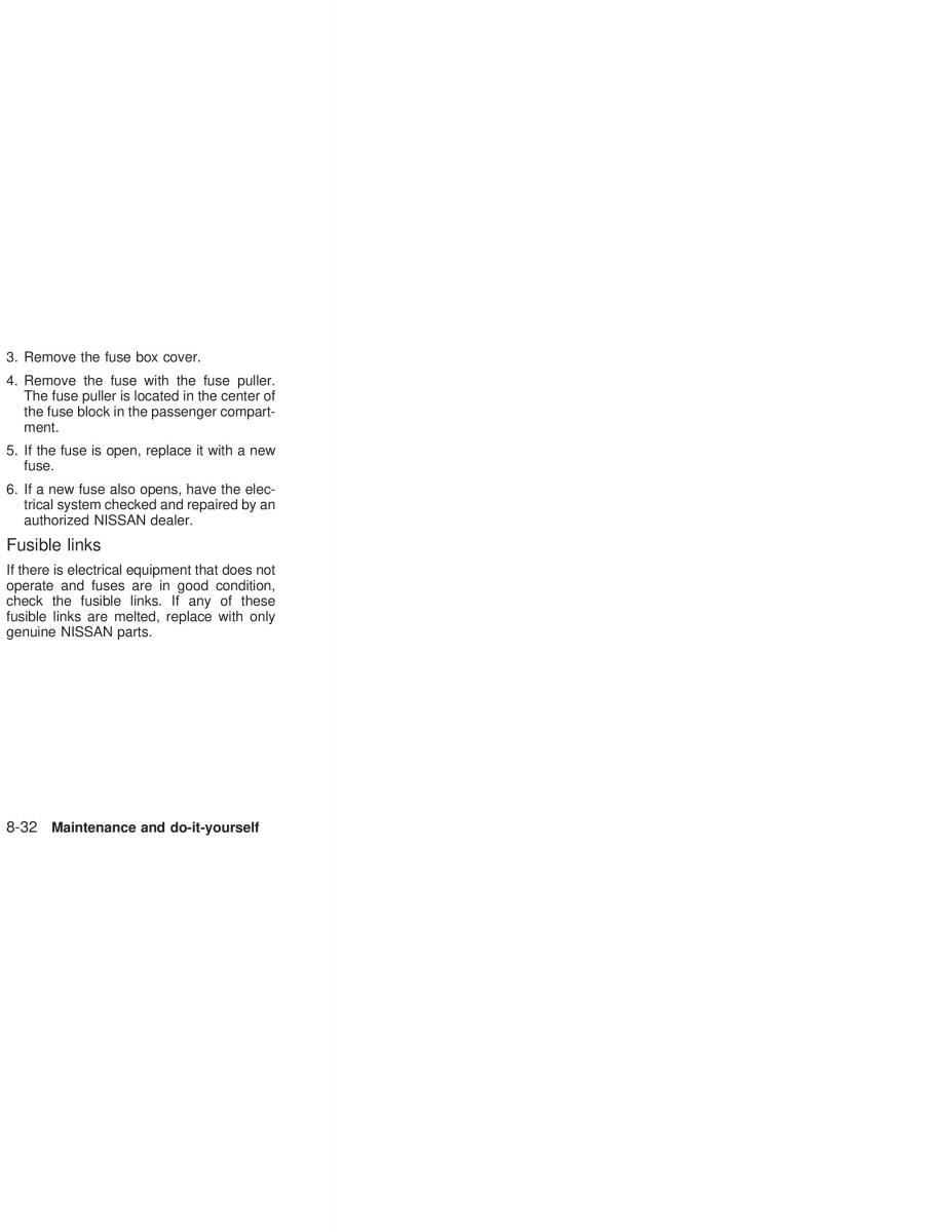 Nissan Sunny Sentra N16 owners manual / page 187