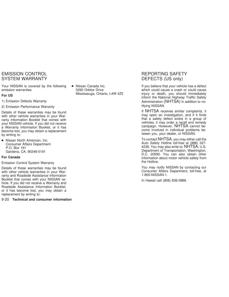 Nissan Sunny Sentra N16 owners manual / page 223