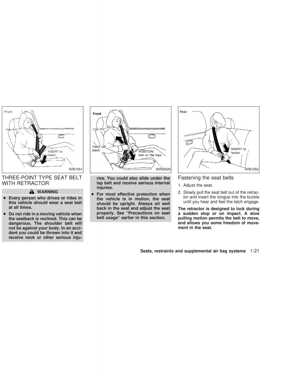 Nissan Sunny Sentra N16 owners manual / page 28