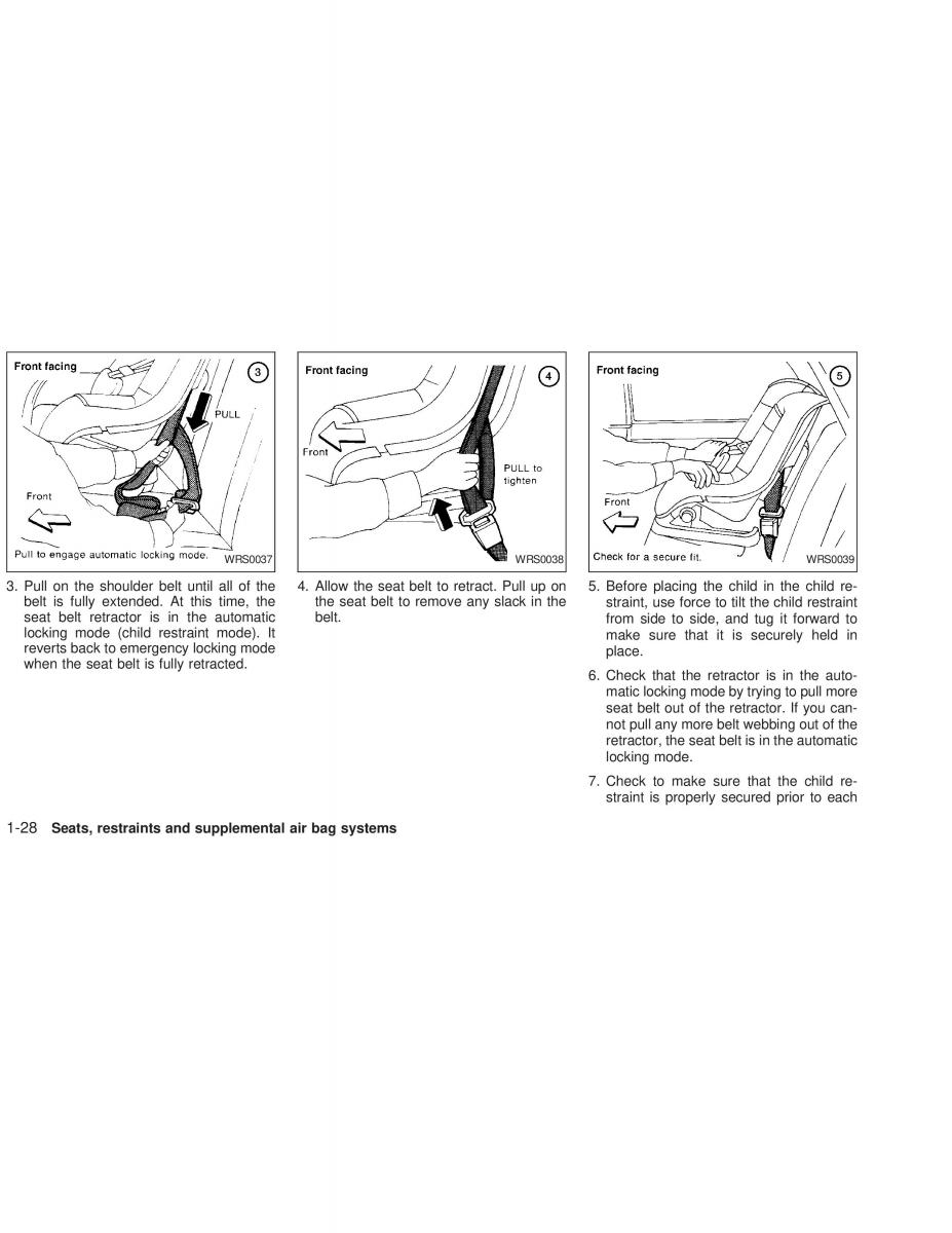 Nissan Sunny Sentra N16 owners manual / page 35