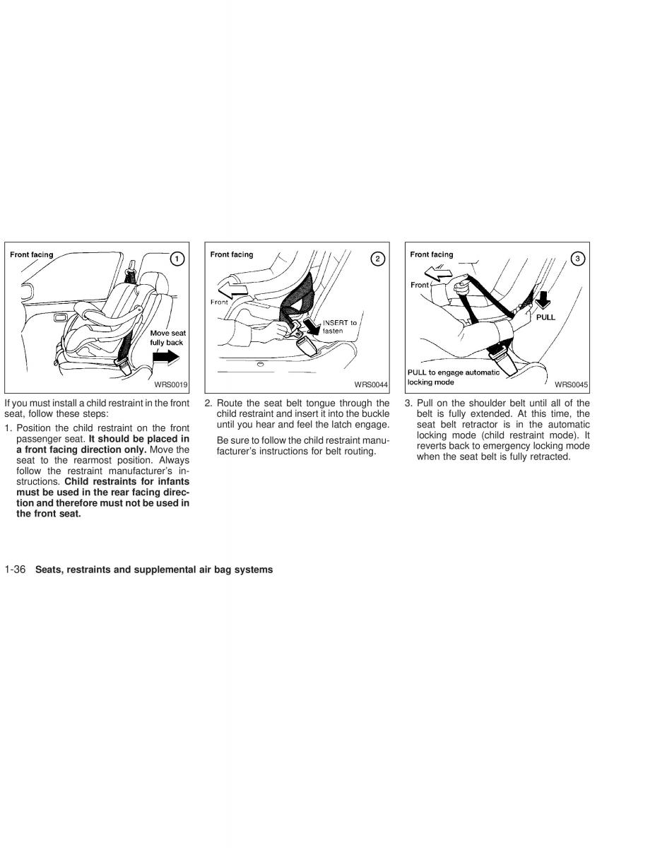 Nissan Sunny Sentra N16 owners manual / page 43