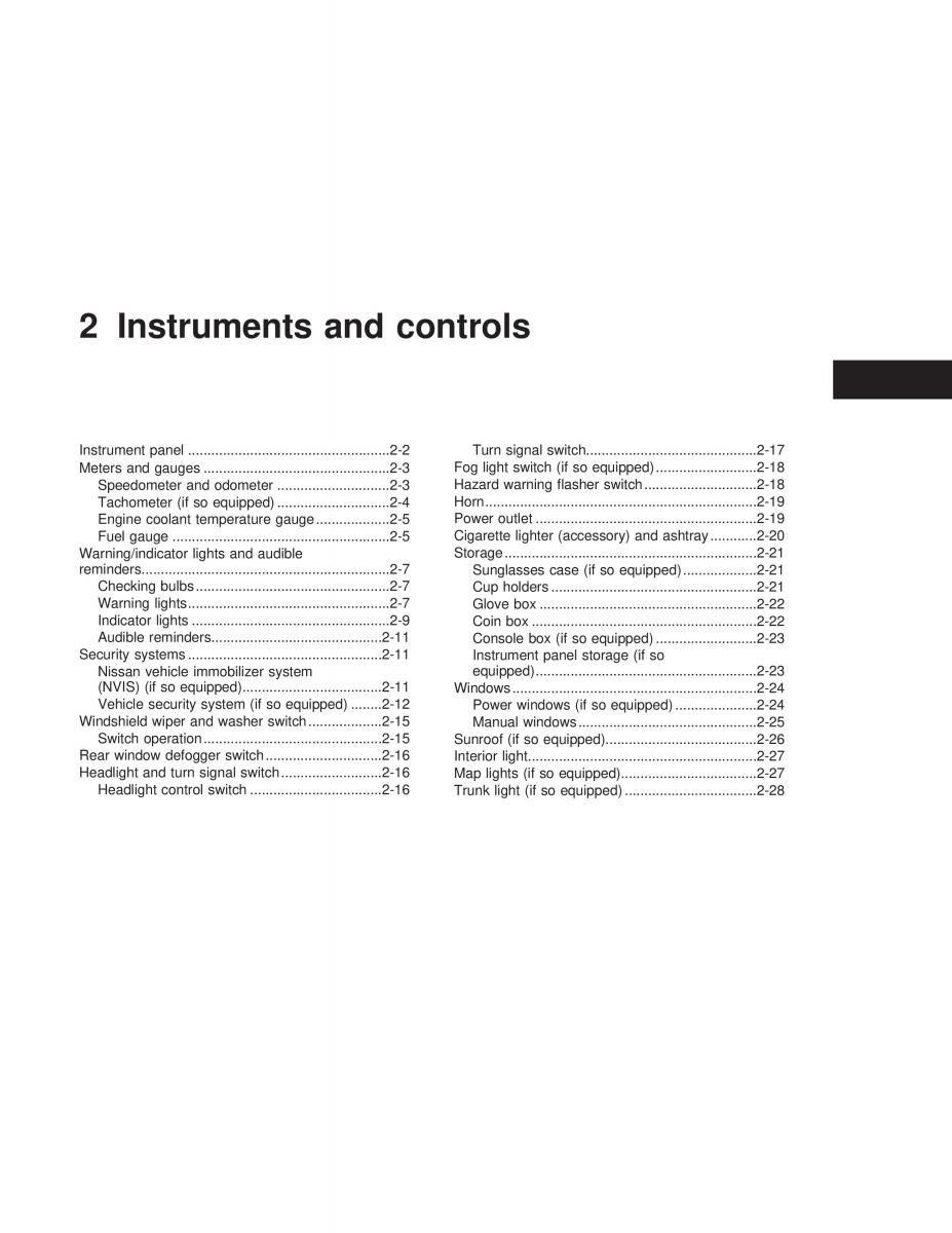 Nissan Sunny Sentra N16 owners manual / page 46