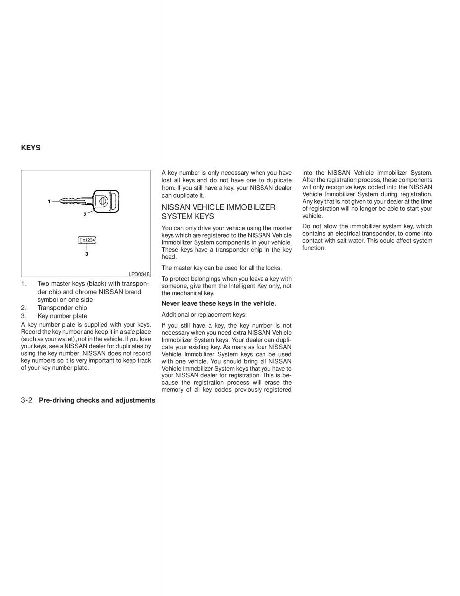 Nissan Tiida Versa owners manual / page 108