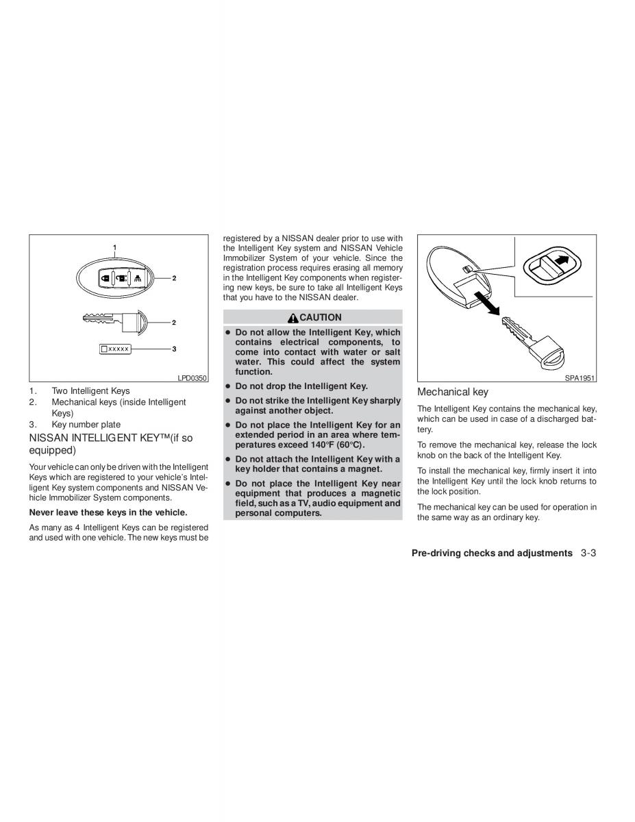 Nissan Tiida Versa owners manual / page 109