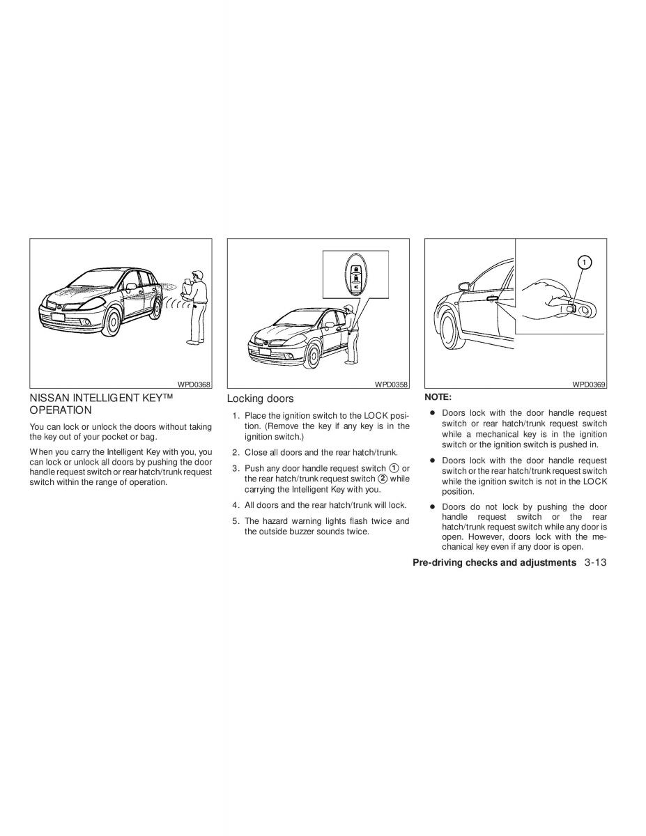 Nissan Tiida Versa owners manual / page 119